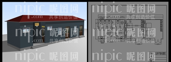公共衛(wèi)生間效果圖