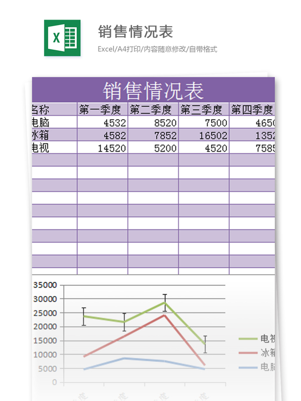 情況表excel模板