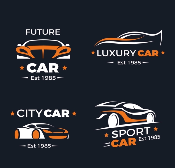 汽车俱乐部logo标志设计图片