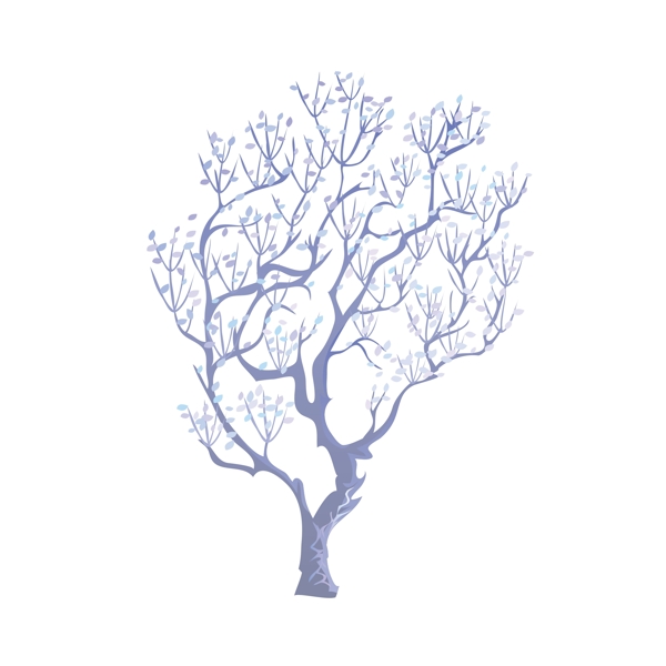 一棵手绘大树设计元素
