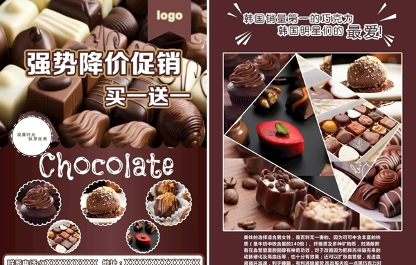 巧克力宣传单图片