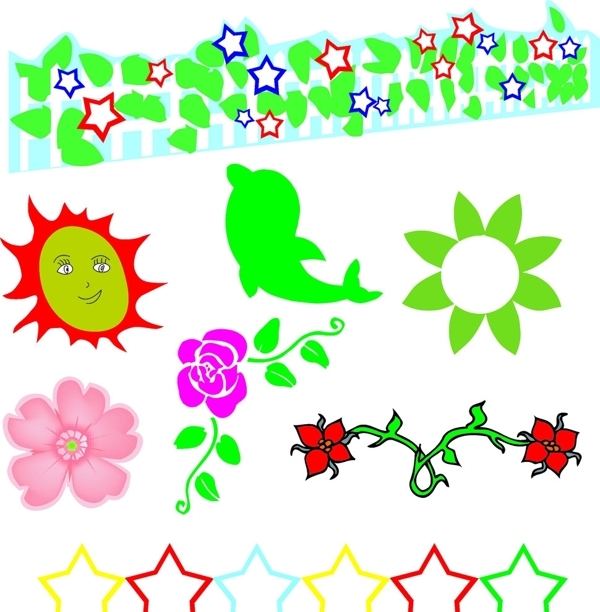 幼兒園教室布置花朵圖片