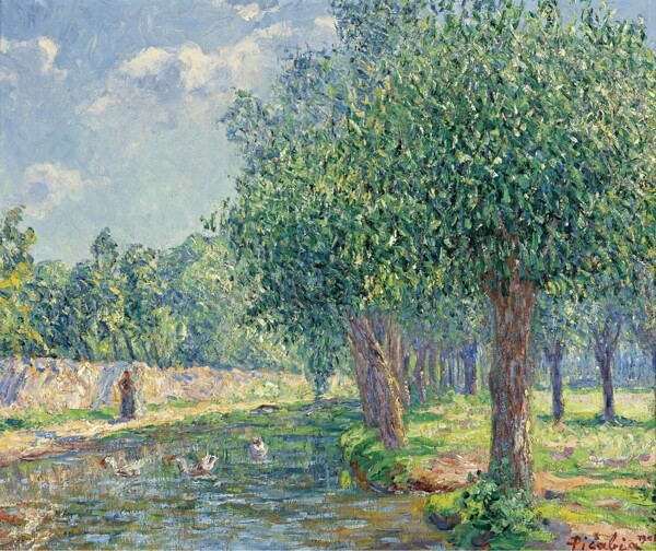 FrancisPicabiaLandscape1906畫家風(fēng)景畫靜物油畫建筑油畫裝飾畫
