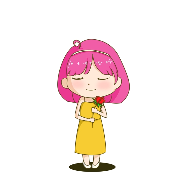 Q版女生元素可商用