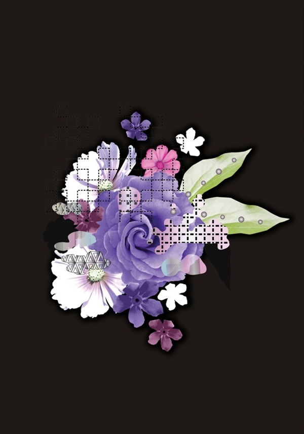 花朵花卉矢量圖下載