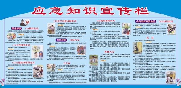 應(yīng)急知識(shí)宣傳欄圖片