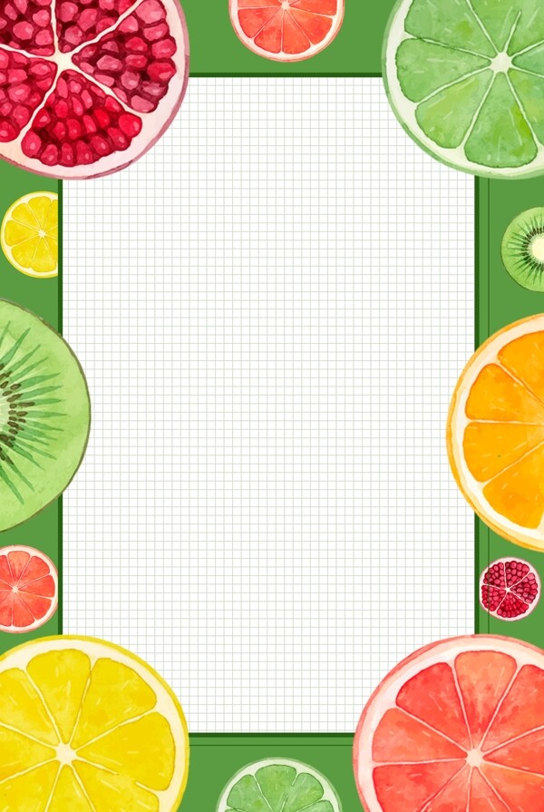 夏日水果柠檬饮料促销海报