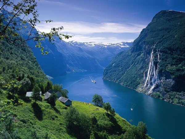挪威峡湾风景