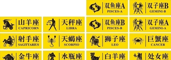 12星座圖片
