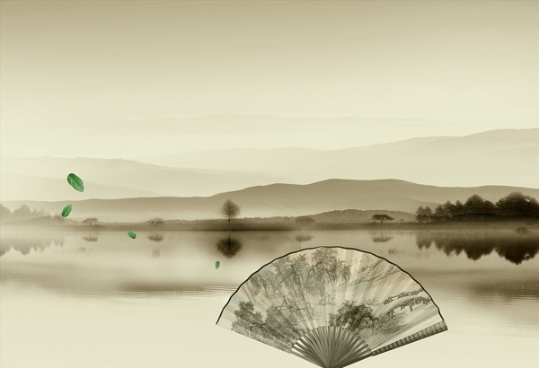 山水背景
