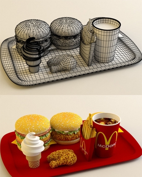 麦当劳模型图片