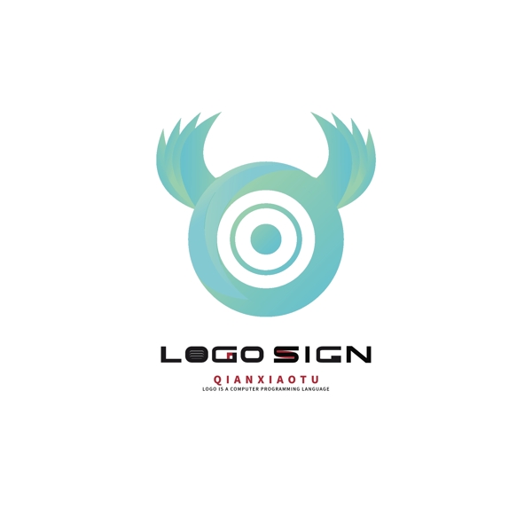 動物L(fēng)OGO熊標(biāo)志漸變科技店鋪矢量