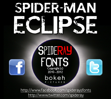 蜘蛛侠Eclipse的字体
