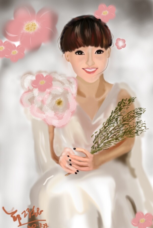 美女插畫圖片