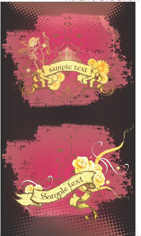 2款華麗歐式花紋banner