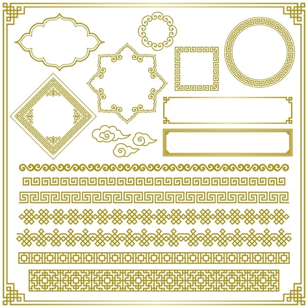 矢量花邊