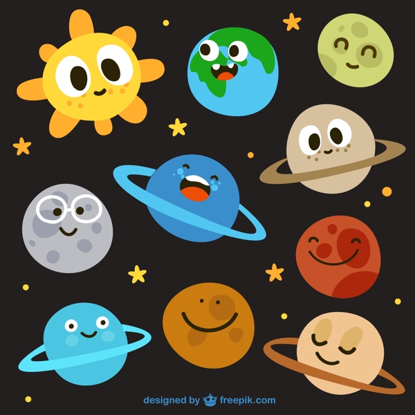 可愛卡通星球