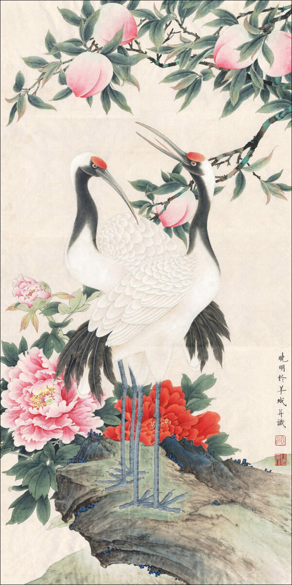 鶴壽圖