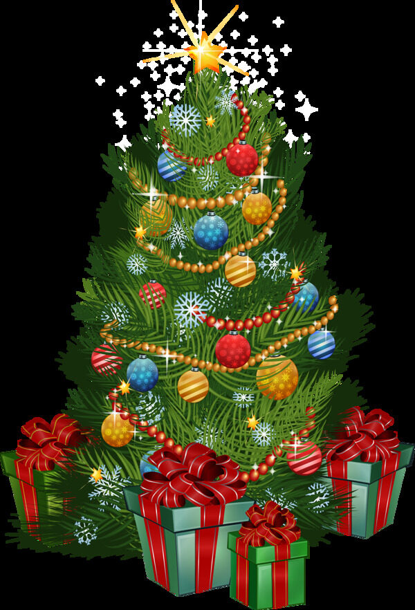 圣诞礼物圣诞树PNG元素