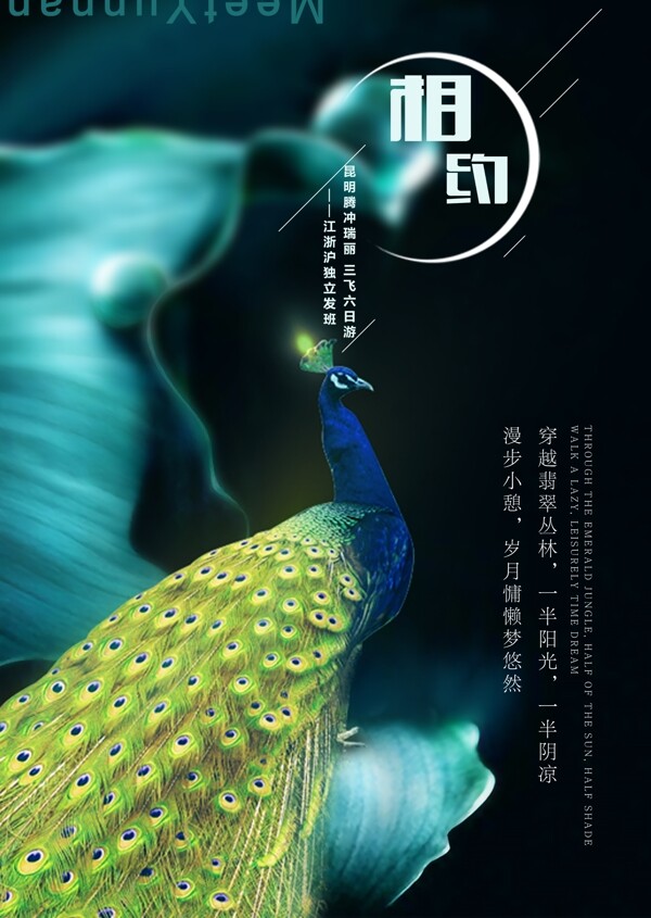 旅游海報(bào)相約云南旅游商業(yè)海報(bào)