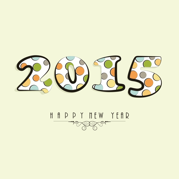 2015藝術(shù)字矢量素材