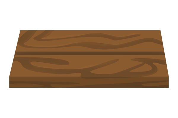 棕色的木纹木板插画