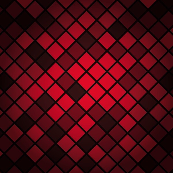 红色几何方块装饰图案背景