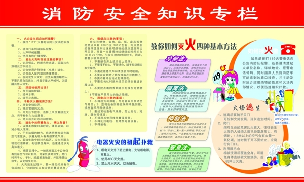 消防安全宣傳欄圖片