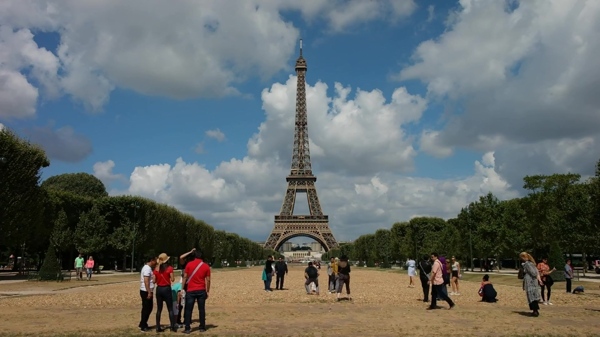 巴黎景点风景视频