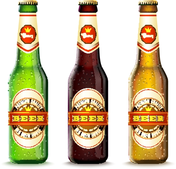 啤酒卡通矢量素材