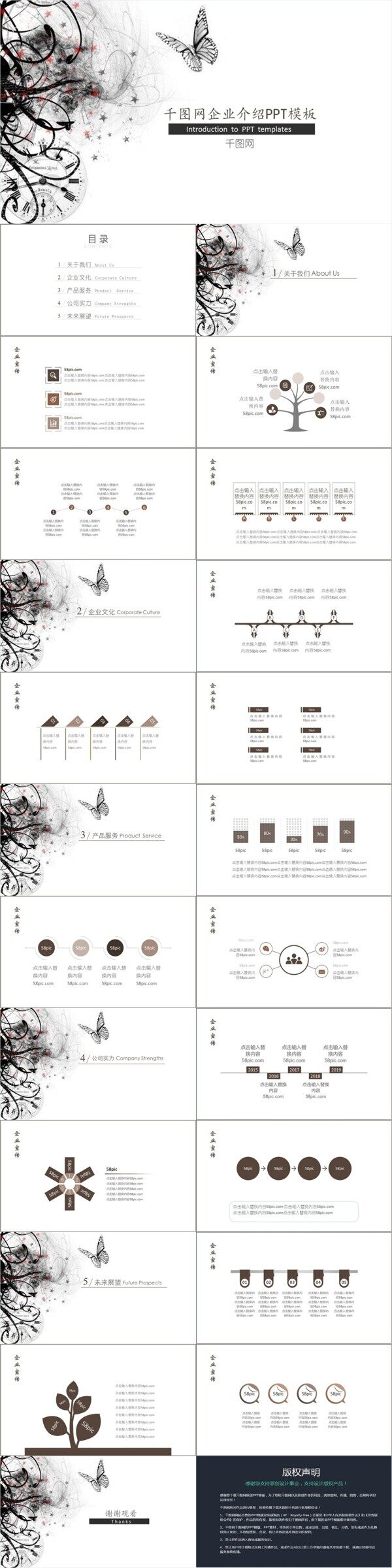 2019復(fù)古企業(yè)宣傳PPT模板
