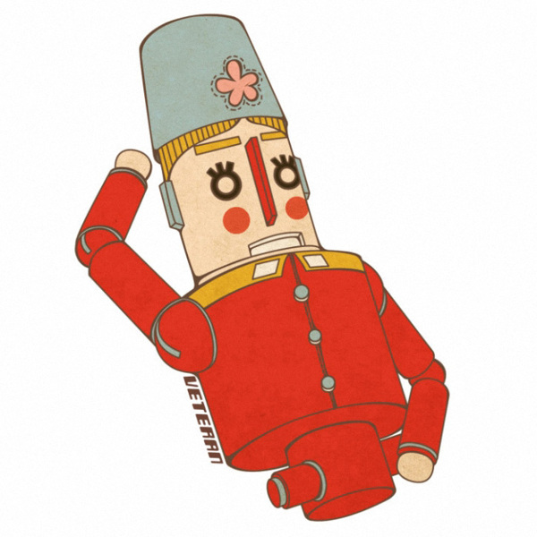 位圖插畫手繪玩具兵色彩免費素材