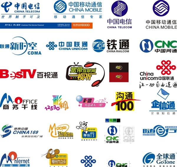 通訊類標志矢量圖