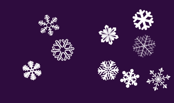 花雪花各種形狀雪