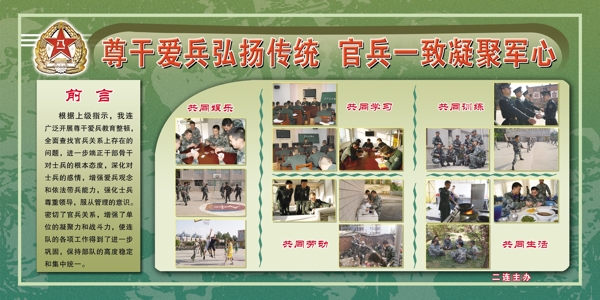 部隊展板圖片