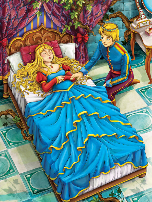 卡通白雪公主与王子图片
