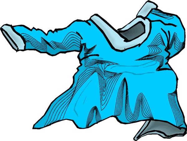 藍(lán)色調(diào)外衣設(shè)計(jì)