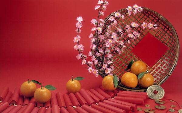 新春春节新年喜庆壁纸背景红色