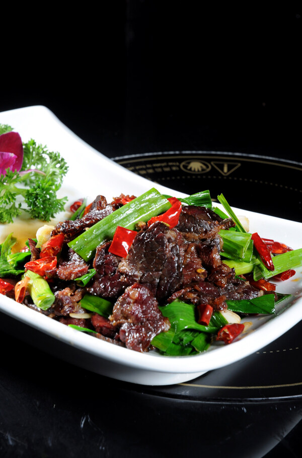 蒜香臘牛肉圖片