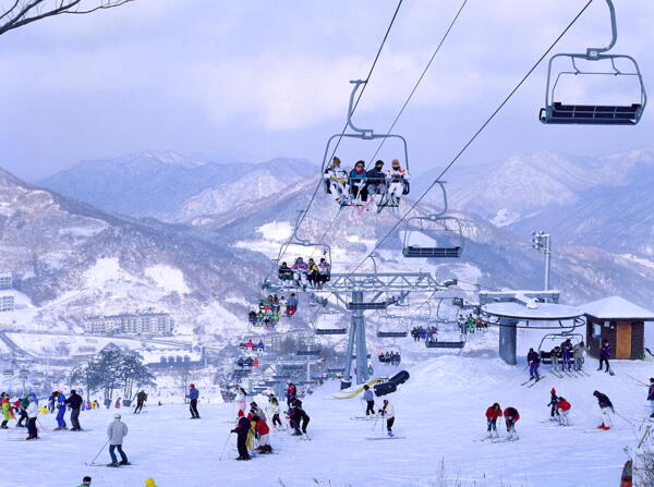 韩国阳智度假村冬季图片