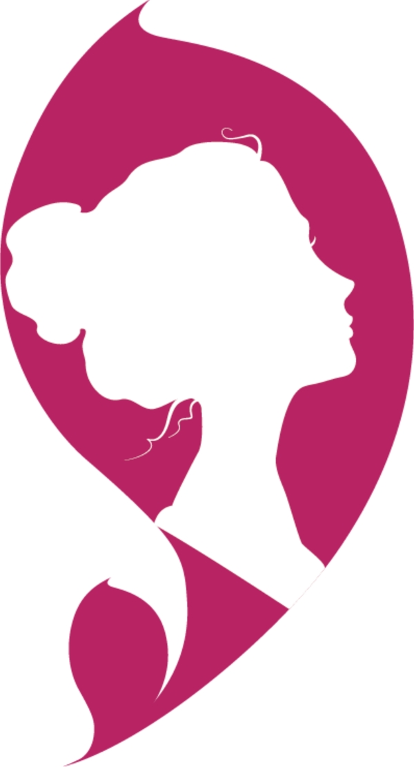 女性剪影logo图片