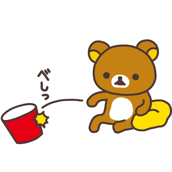 印花矢量圖嬰童松熊蛋糕色彩免費素材