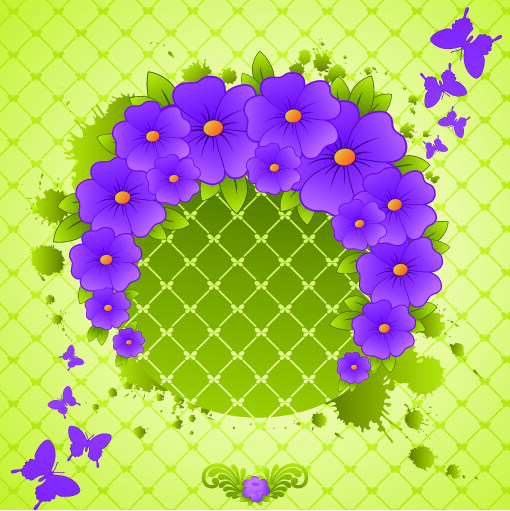 歐美花紋3621矢量EPS