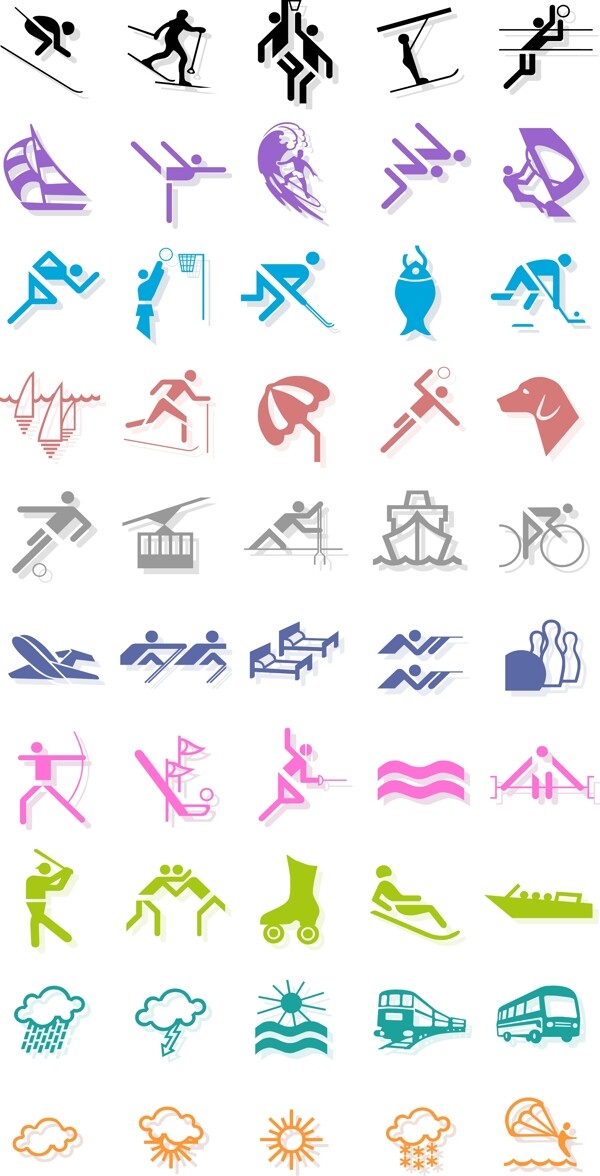 奥运图标体育运动图片