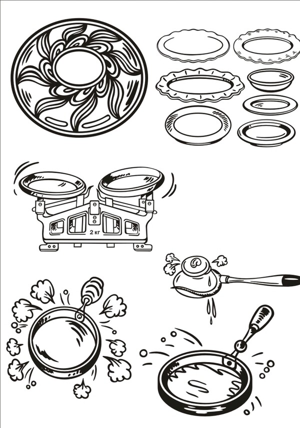 手绘餐具器皿