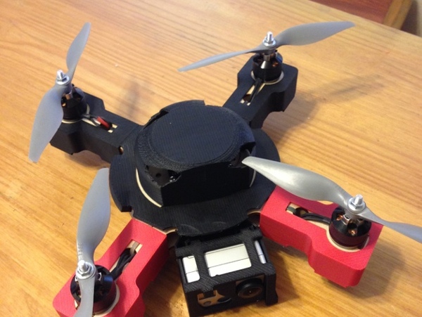 封面和小phrai木直升机GoPro相机附件