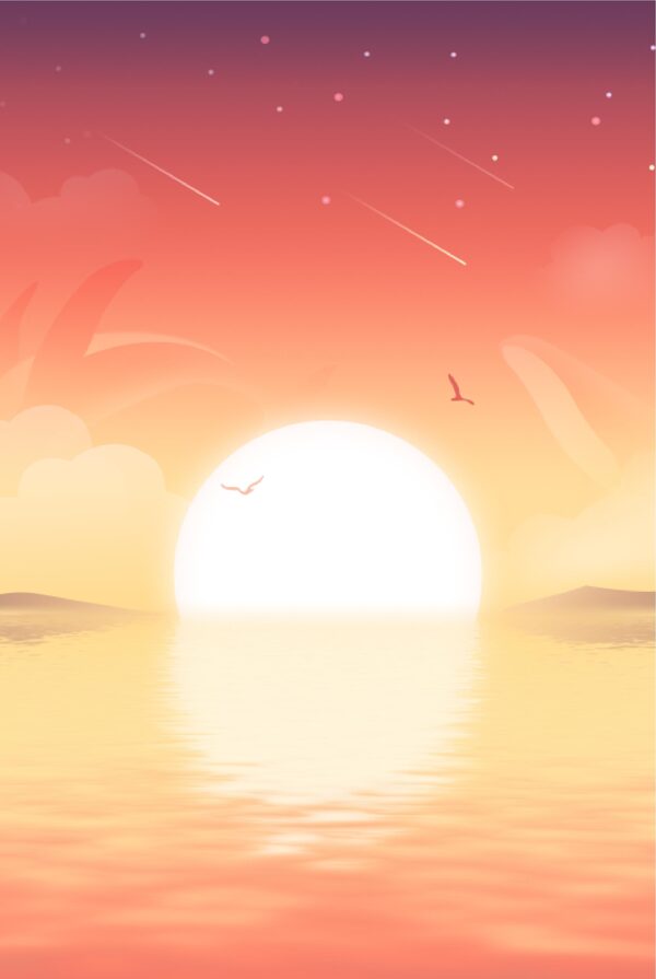 夕陽(yáng)圖片