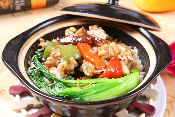牛蛙煲仔飯圖片