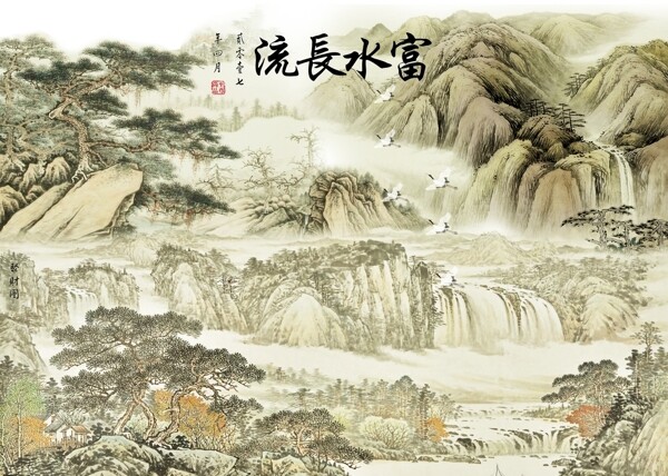 新中式背景墻