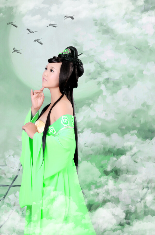 古裝美女?dāng)z影圖片